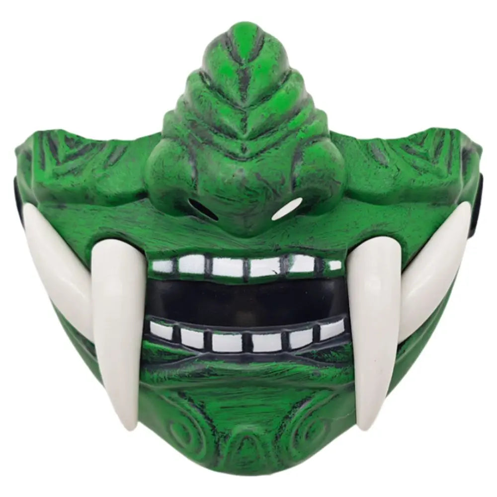 3D Japanese Samurai Cosplay Mask – Realistic Fang Full Face Cosplay Costume Mask HIP