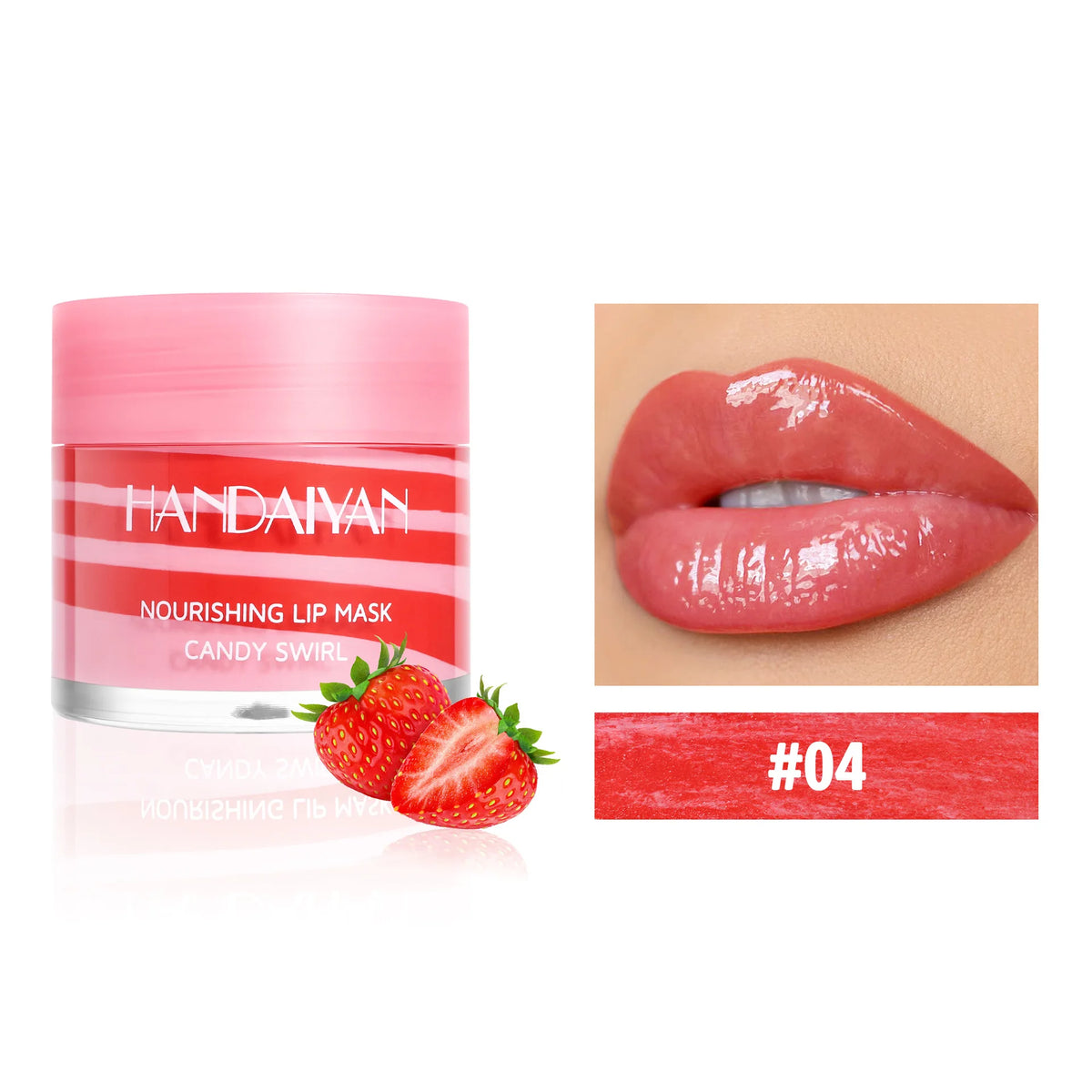 Handaiyan Strawberry Overnight Lip Mask – Hydrating & Plumping Overnight Lip Mask HIP 04 18g