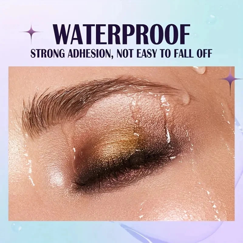 13-Shade Waterproof Liquid Eyeshadow Palette - High Shine Long-Lasting & Smudge-Proof Makeup Set for Glamourous Looks glitter HIP