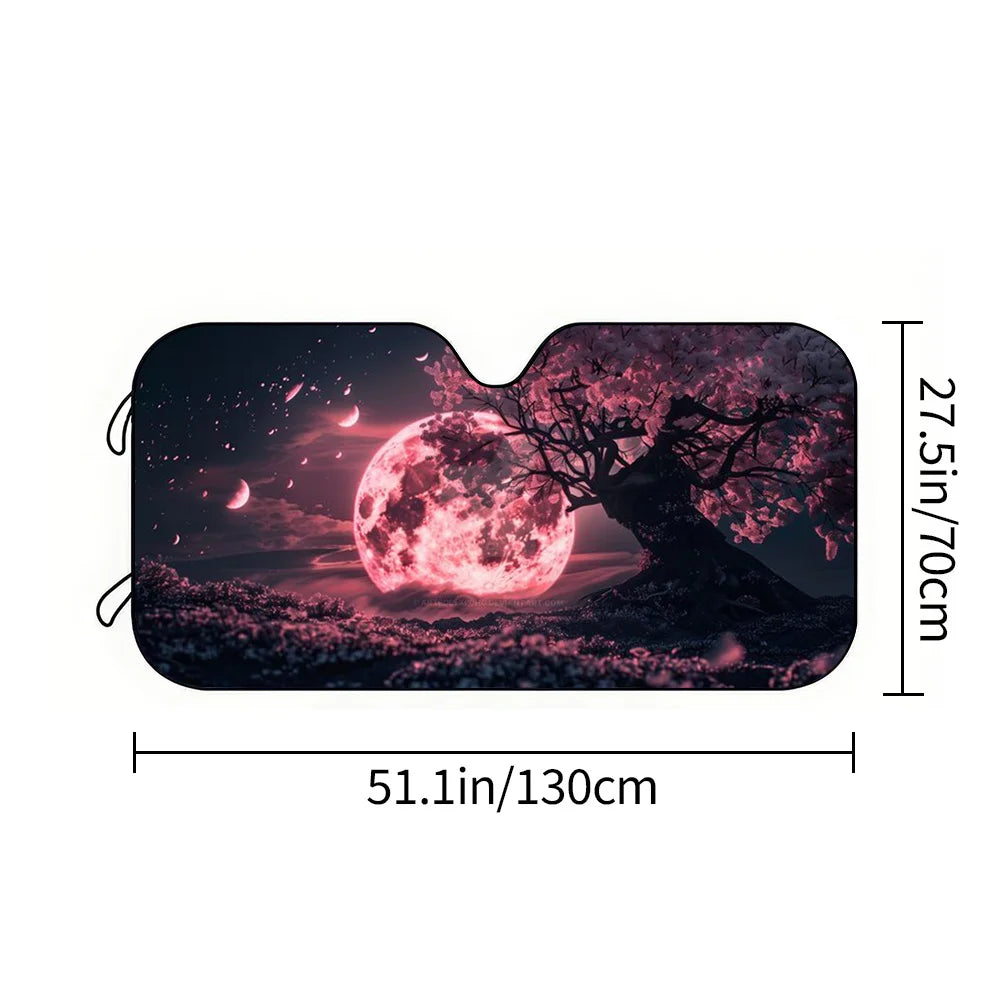 Cherry Blossom Car Sunshade – Anti-UV Cooling Visor for Sedan Car Sun Visor HIP