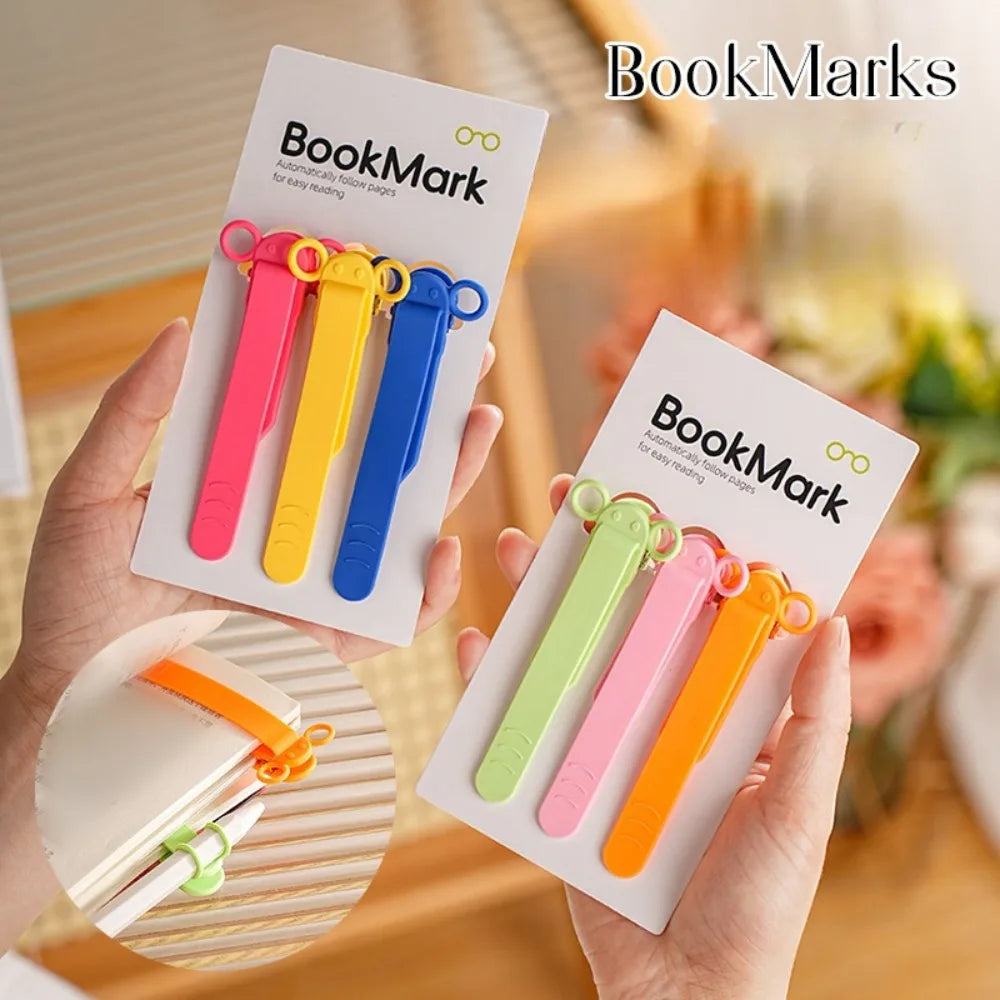 Cute Elephant Silicone Bookmark Clip with Pen Holder | 6 Colors Silicone Bookmark Clip HIP