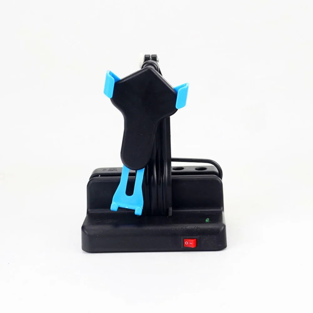 USB Phone Shaker Step Counter – Auto Swing Pedometer Holder Phone Shaker Holder HIP Blue