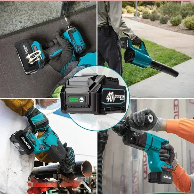 40V 6.0Ah Li-Ion Battery for Makita XGT BL4025 BL4040 BL4060 Power Tool Battery HIP