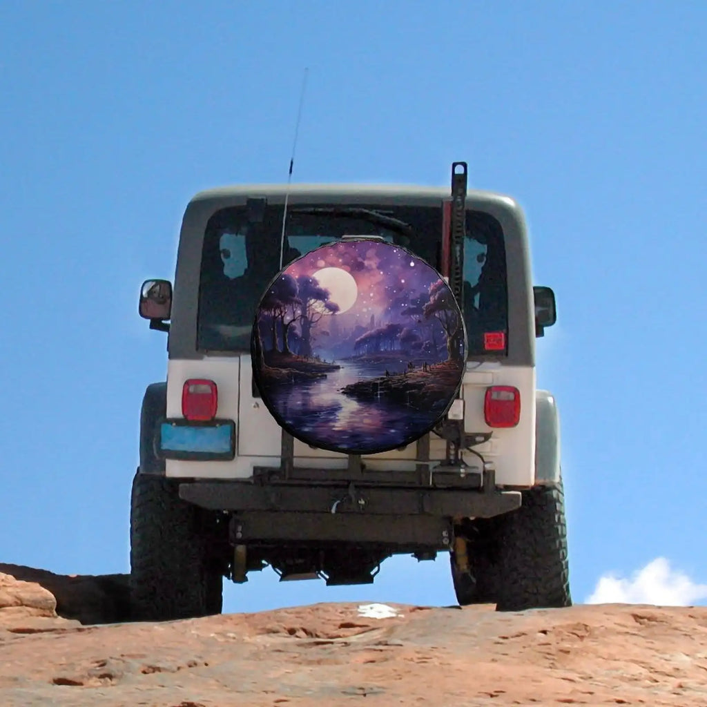 Galaxy Nebula Spare Tire Cover – Weatherproof Wheel Protector Spare Tire Cover HIP