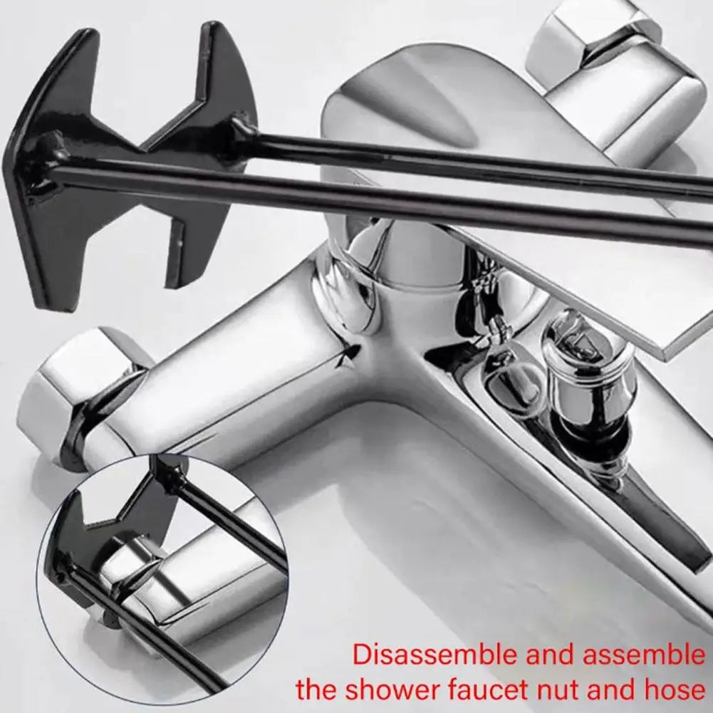 5-in-1 Sink Wrench Multifunctional Carbon Steel Faucet Key Plumbing Pipe Wrench Bathroom Kitchen Sink Repair Set Hardware Tools HIP
