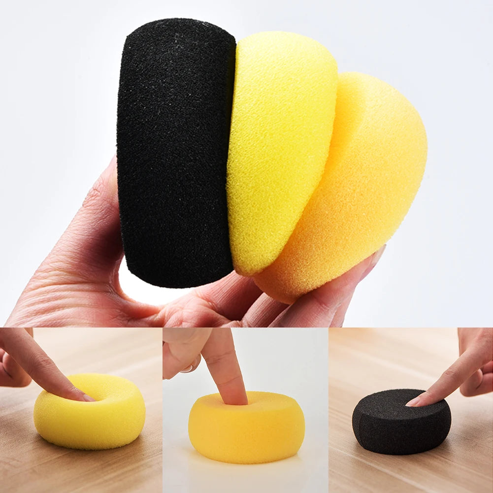 5Pcs Round Sponges Synthetic Practical Circle Sponges Small Sponges Yellow Sponges for Painting Pottery Cleaning Kitchen Tools HIP
