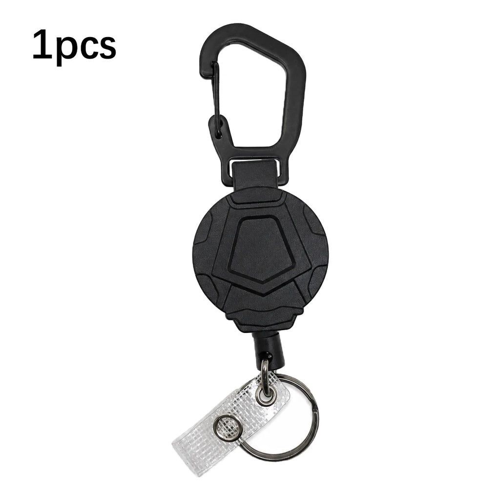Retractable Keychain Reel – ID Badge Holder & Carabiner Retractable Badge Reel HIP 1pcs