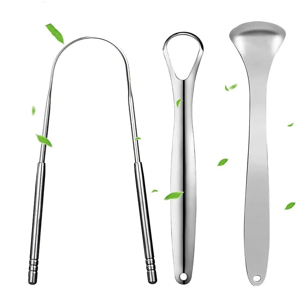 Stainless Steel Tongue Scraper with Travel Case | RUZOFO Tongue Scraper HIP