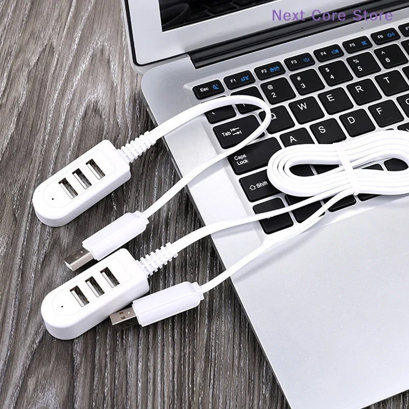1.2M 3-in-1 USB Hub Cable – USB-A & USB-C Fast Charge USB Hub Cable HIP