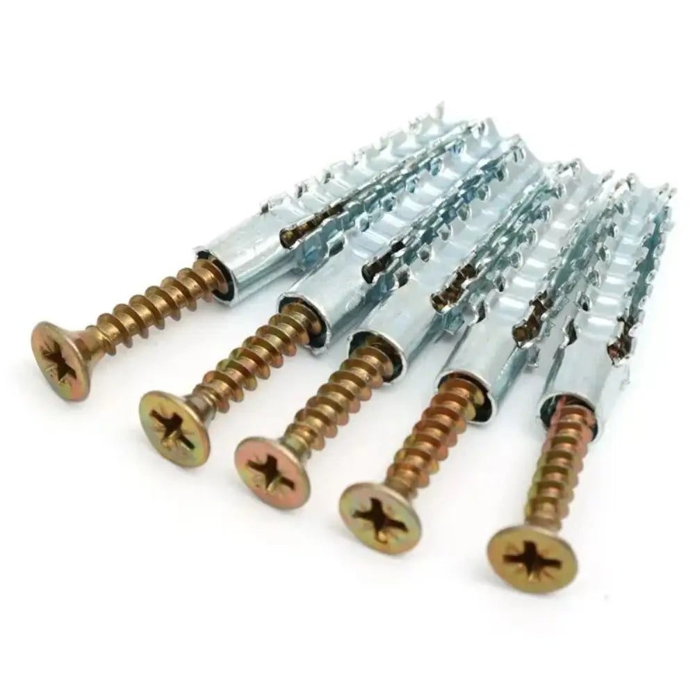 Self-Tapping Metal Expansion Screws & Wall Anchors – 20/50/100 Wall Anchor Screw Kit HIP