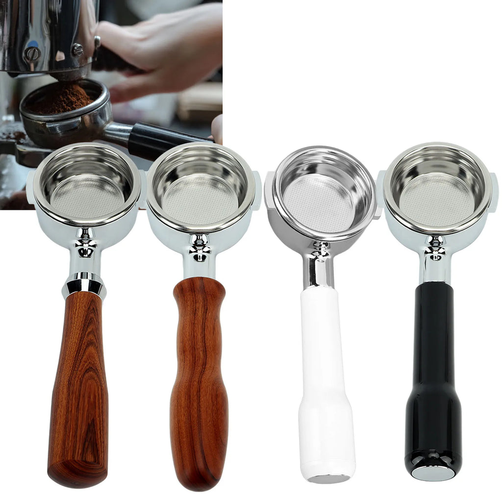 Portafilter Filter Handle Coffee Portafilter 58 mm E61 Single Layer Filter Bottomless Handlheld Portafilter for Home Coffee Shop HIP