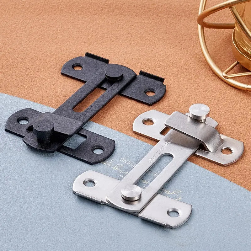 Sliding Barn Door Latch – Hook & Eye Bolt Lock 3" & 4" Door Latch Hardware HIP