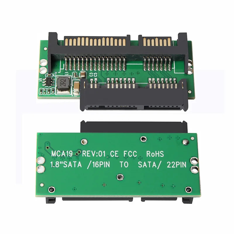 1.8" Micro SATA to SATA 2.5" SSD Converter Adapter Card SSD Converter Adapter HIP