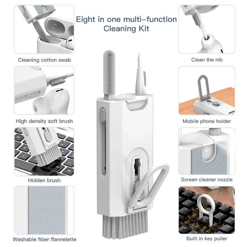 8-in-1 Tech Cleaning Kit – Keyboard, Screen & Earphone Electronics Cleaning Kit HIP