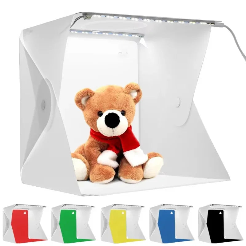 LED Folding Photo Light Box Studio – 6 Backdrops | SEamopar Photo Light Box HIP