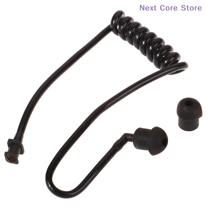 2-Pack Acoustic Air Tube Earplug Replacement for Walkie Talkie Radio Earpiece Accessory HIP