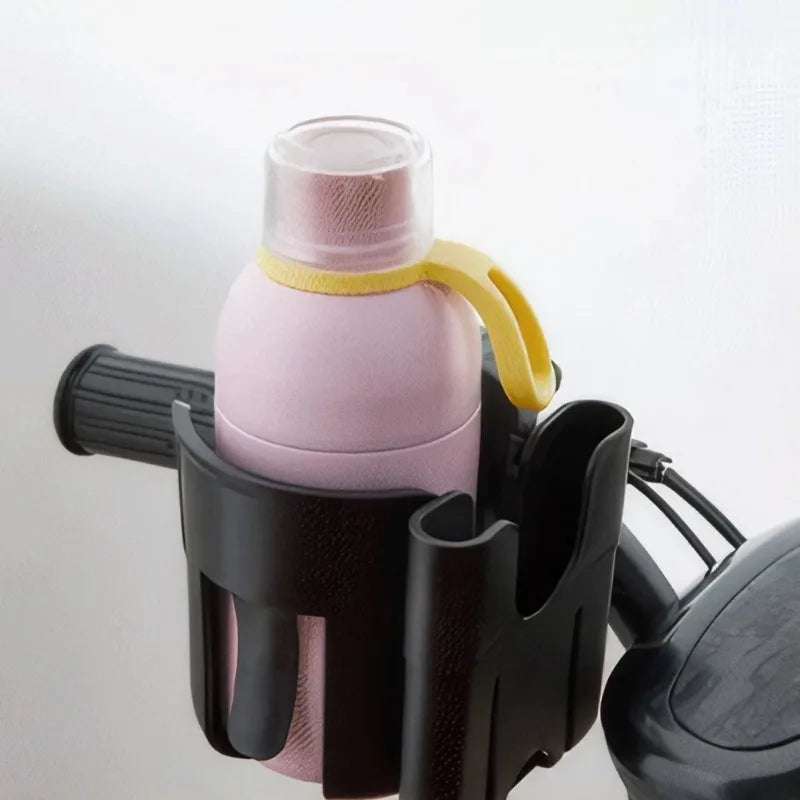 2-in-1 Cup & Phone Holder for Stroller, Bike, Wheelchair Cup Phone Holder HIP