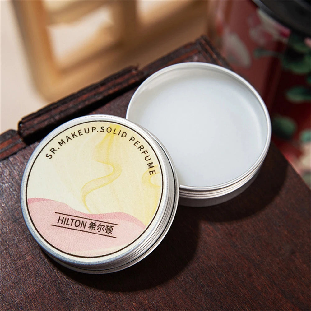 Long Lasting Scent for Romantic Souls For Dating Ladies Solid Perfume Exquisite Floral Solid Balm Jasmine Lavender Gardenia Rose HIP 06Hilton