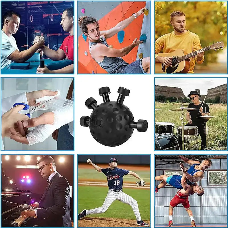Finger Exerciser Hand Grip Strengthener – Rock Climbing Hand Grip Trainer HIP