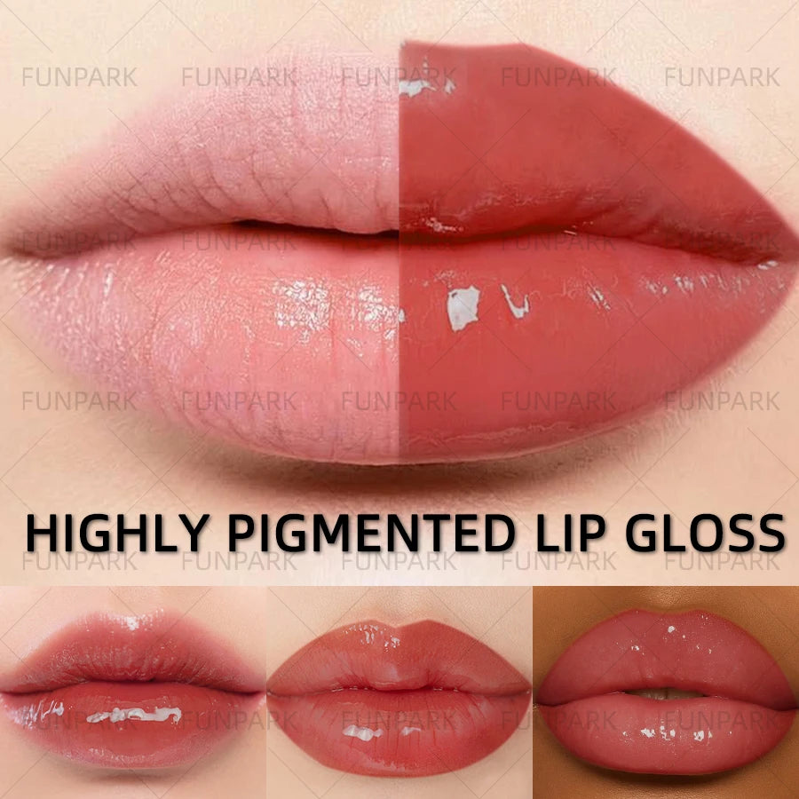 1PC Moisturizing Lip Gloss 15 Color Lip Blam Lip Oil for Lips Long Lasting Liquid Pink Red Makeup Gifts Lip Glaze High Pigment HIP