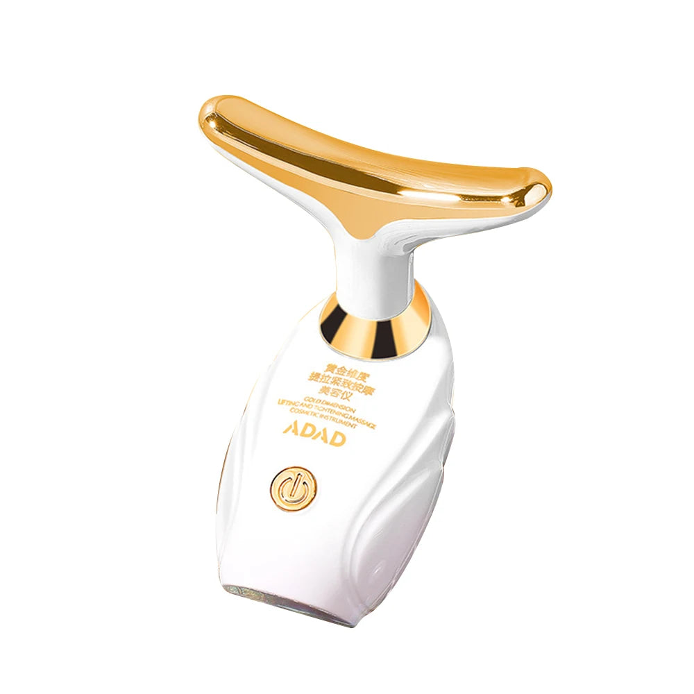 CAMMUO 3-in-1 Microcurrent Face Neck & Eye Massager Device Microcurrent Beauty Device HIP WHITE