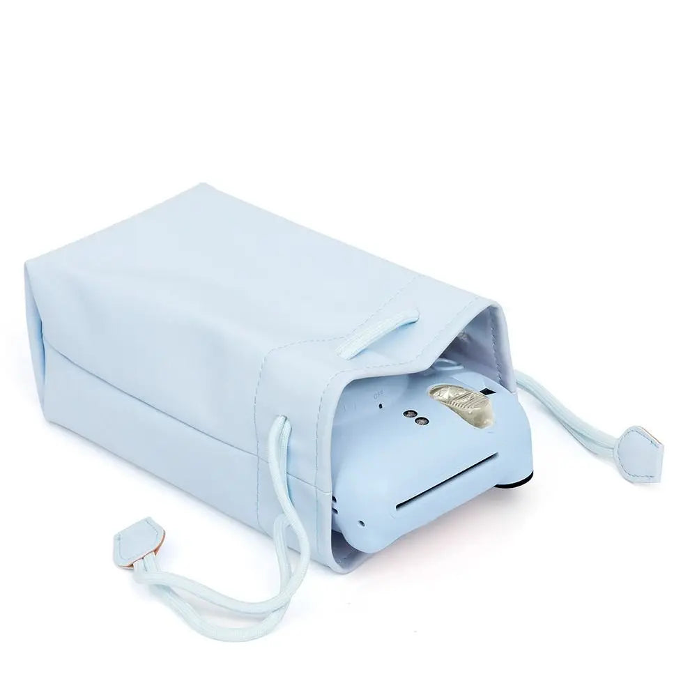 PU Leather Drawstring Bag for Instax Mini – Waterproof Case Camera Storage Bag HIP