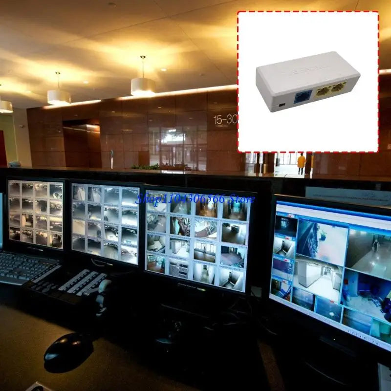 100Mbps PoE Extender 1-to-2 Splitter with LED | Plug & Play PoE Network Extender HIP CN