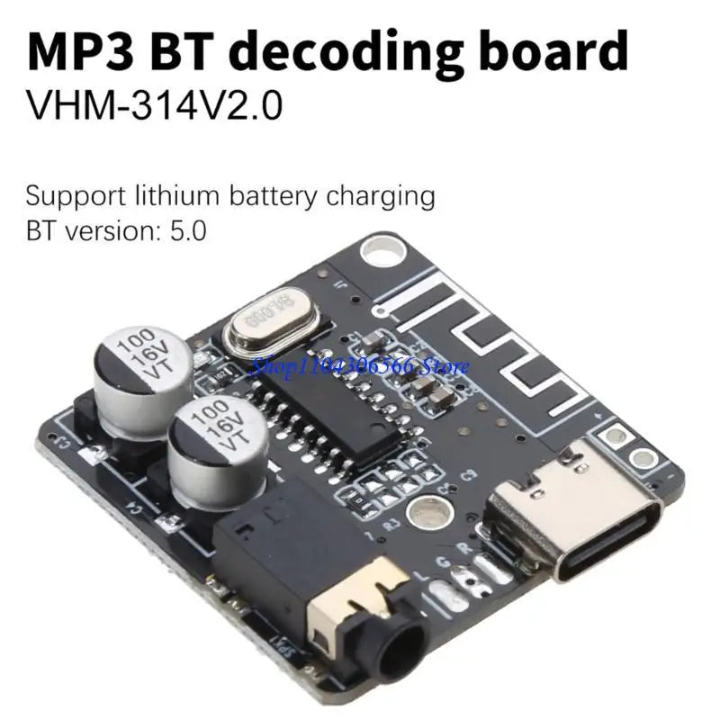 VHM-314 Bluetooth 5.0 MP3 Lossless Audio Decoding Board DIY Audio Decoding Board HIP