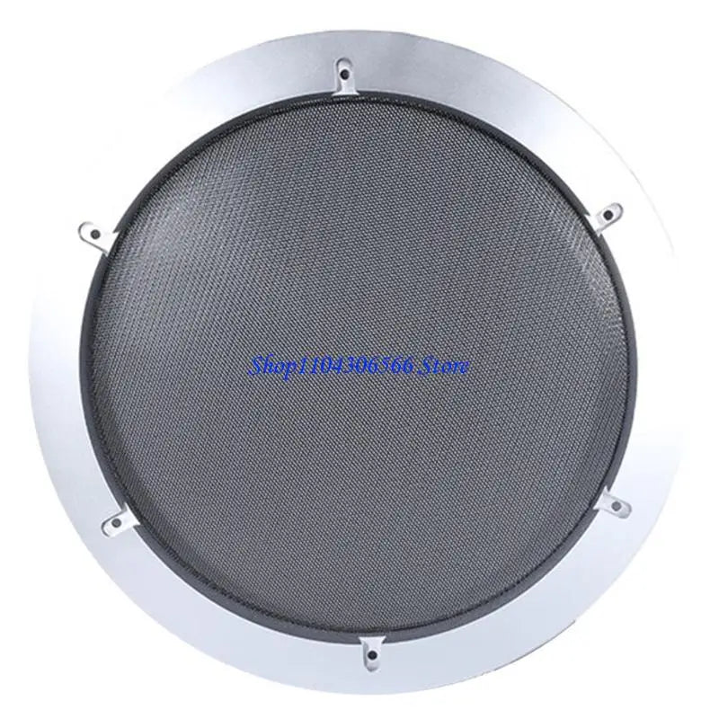 12-Inch Car Subwoofer Speaker Grille – Metal Protective Cover Speaker Grille Cover HIP Silver circle black China Mainland