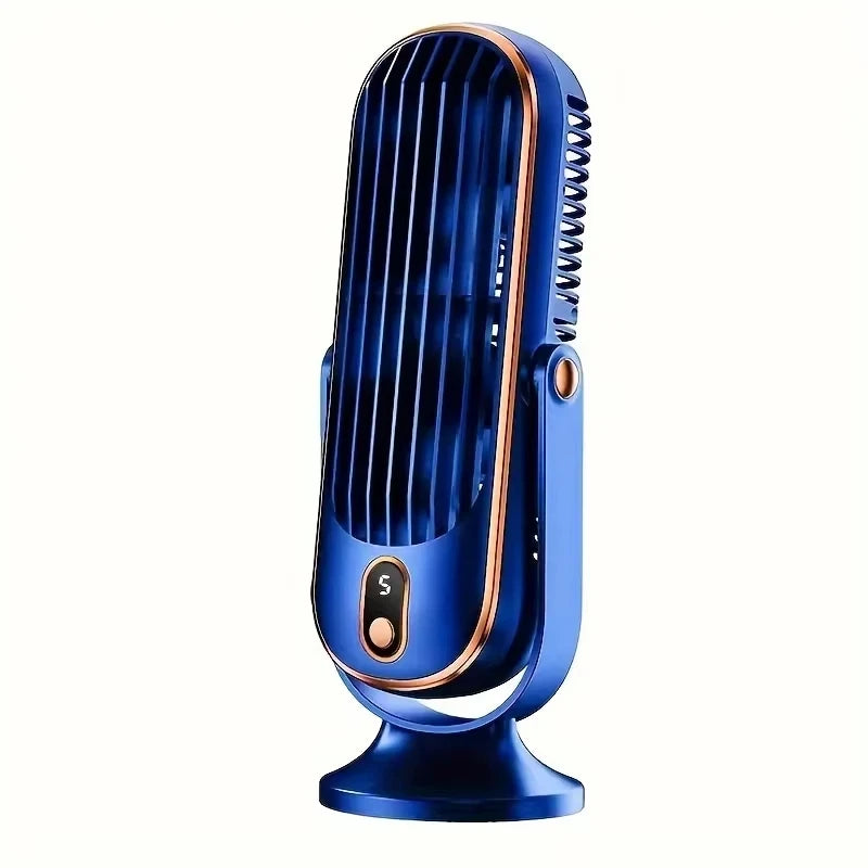 USB Rechargeable Portable Desktop Fan – Office & Home Portable Desktop Fan HIP Blue