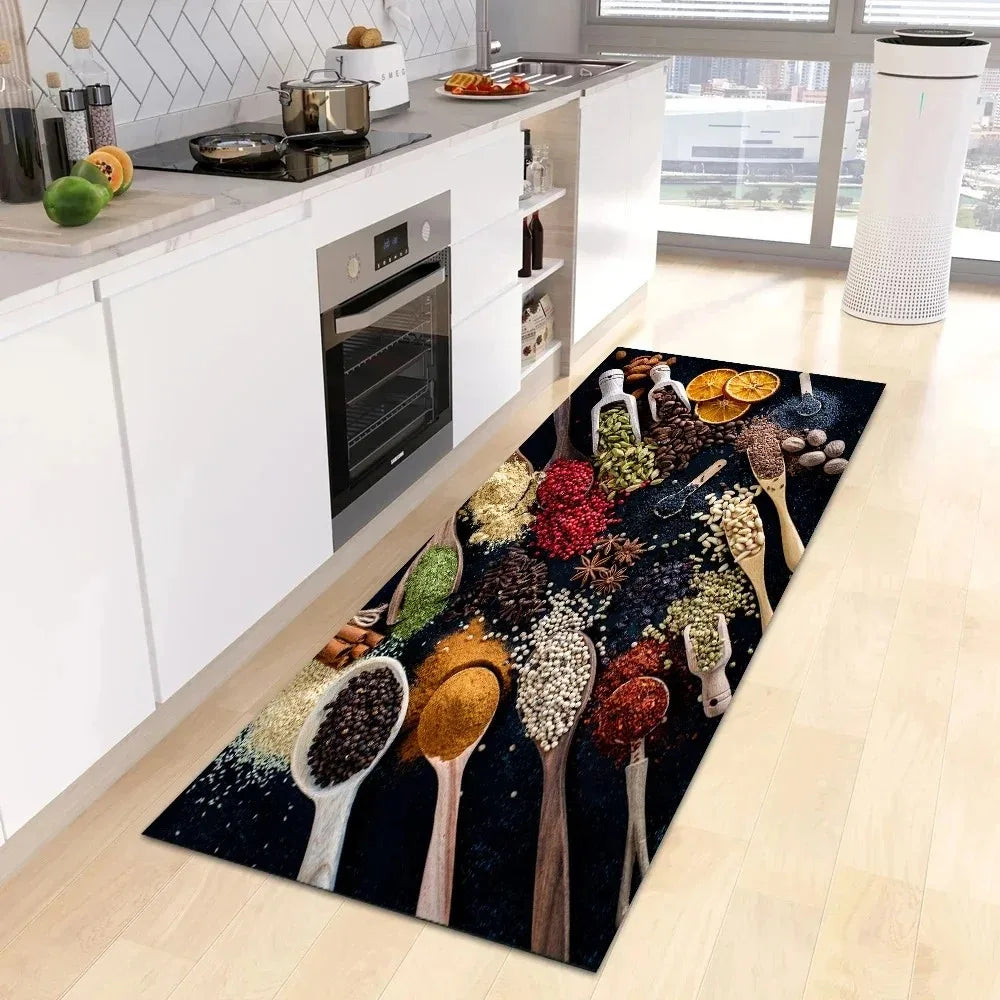Light Gray Slate Kitchen Runner Rug – Non-Slip Floor Mat Kitchen Runner Rug HIP 2 50X150cm