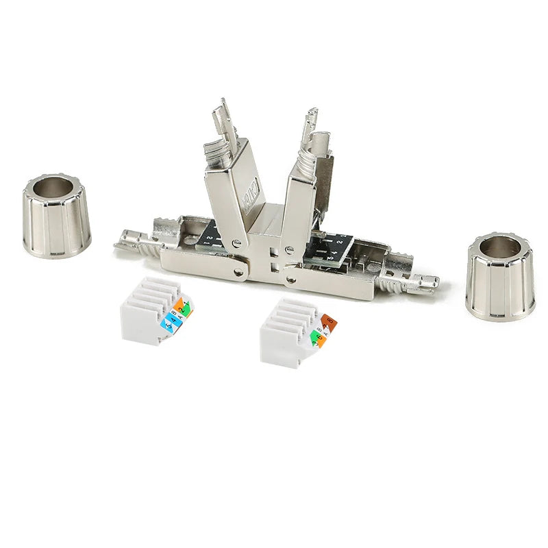 CAT6A CAT7 RJ45 Network Cable Extender Adapter – Shielded Network Cable Adapter HIP