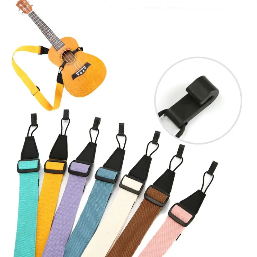 Nylon Ukulele Guitar Neck Strap – No-Drill Adjustable Hook Ukulele Guitar Strap HIP