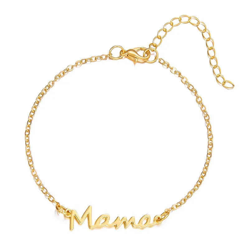 Popular, versatile, high-end, elegant Mama letter bracelet/necklace for Mother’s Day gifts. HIP 1