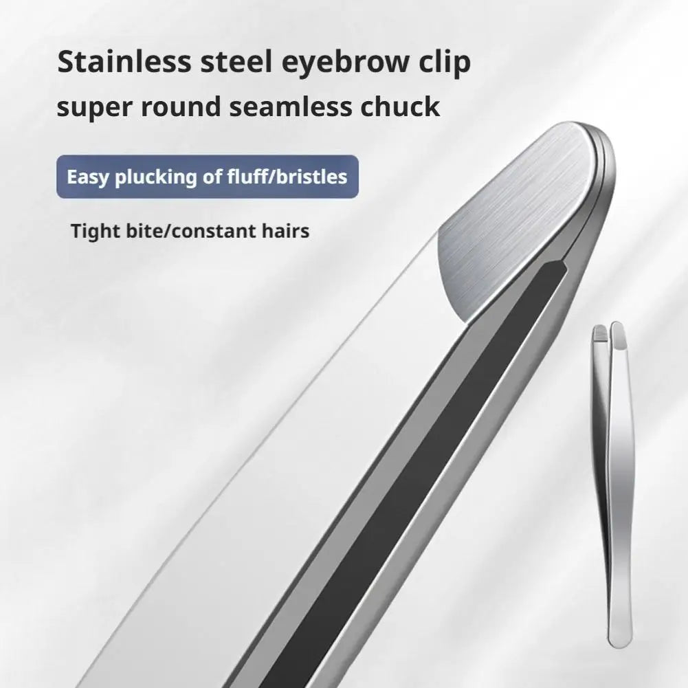 Stainless Steel Brow & Facial Hair Remover Eyebrow Tweezers Non-slip Makeup Remover Tweezer Tools Hair Removal Makeup Tools HIP
