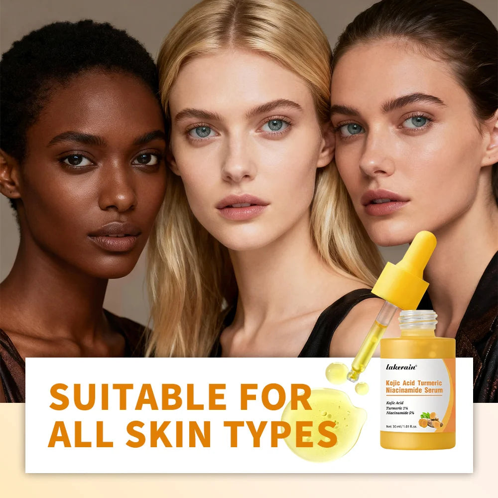 Kojic Acid Turmeric Serum Niacinamide Glow Capsules Brightening Hydration Balancing Skin Barrier Soothing Troubled Facial Care HIP