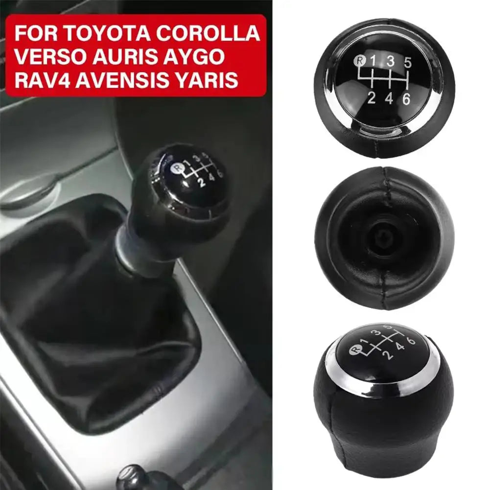 For Toyota Corolla Yaris Auris Aygo Verso Rav4 Avensis 6 Speed Manual Gear Shift Knob Lever Stick Handle Head Shifter Car Stylin HIP