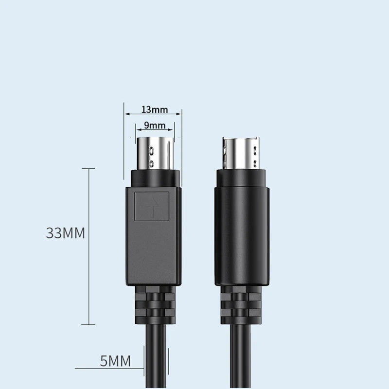 MD8 8-Pin Full Copper Data Cable for PLC Servo Programmer PLC Data Cable HIP