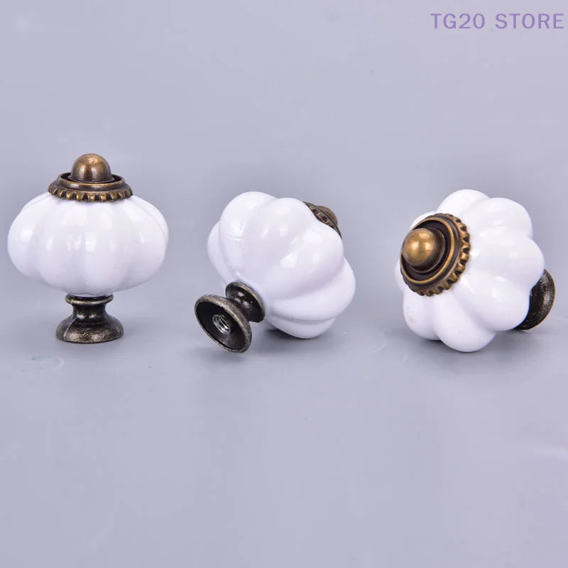 10-Pack Vintage Pumpkin Drawer Knobs – Alloy Cabinet Pulls Cabinet Drawer Knobs HIP