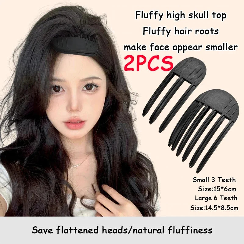 3/6Teeth Hair Roots Volumizing Hair Clips Women Curling Bangs Fixed Shape Hairpin Wind Sculpting Combs High-arched Styling Tool HIP 3Teeth and 6Teeth