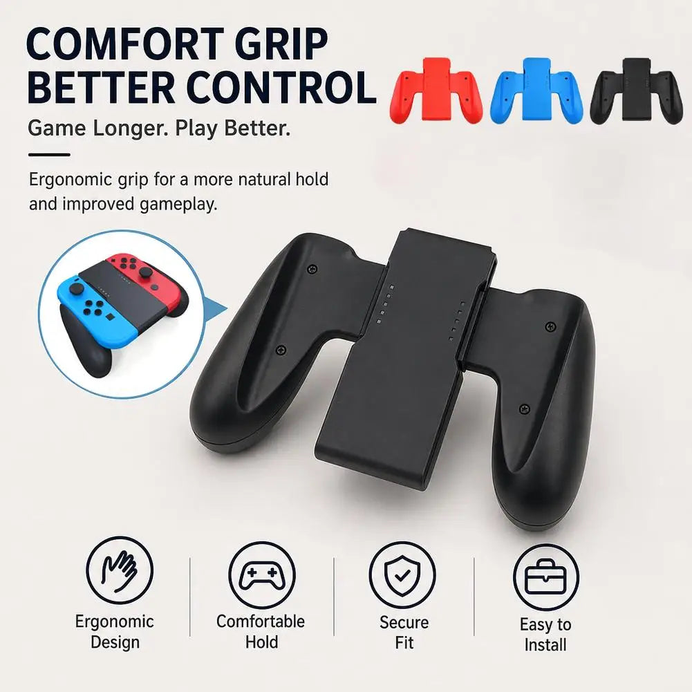 Comfort Hand Grip for Switch Joy-Con Controllers, Non-Slip Soft Touch Handle Bracket for Switch Joy-Con Portable Controller Grip HIP