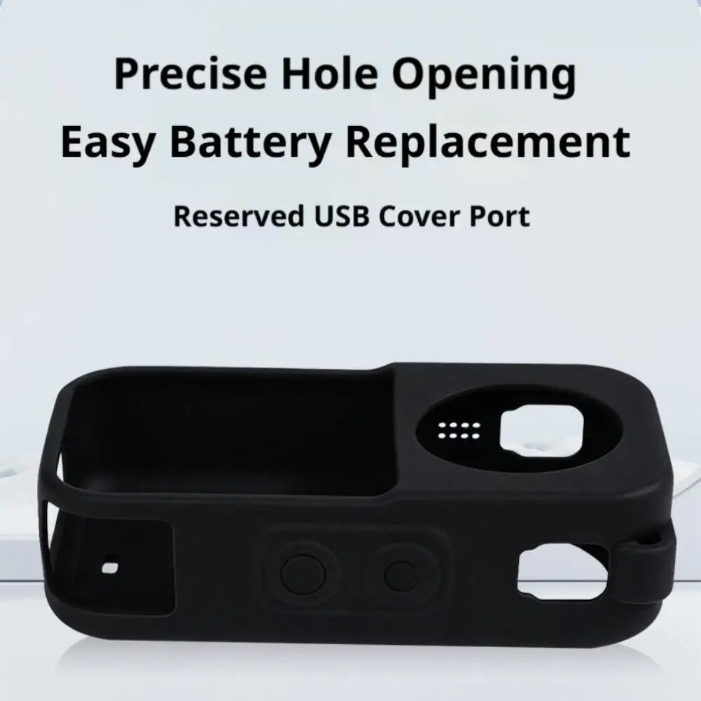 Silicone Protective Case For Insta360 X6 Panoramic Camera Anti-drop Dustproof Soft Silicone Cover Action Camera Accessories HIP