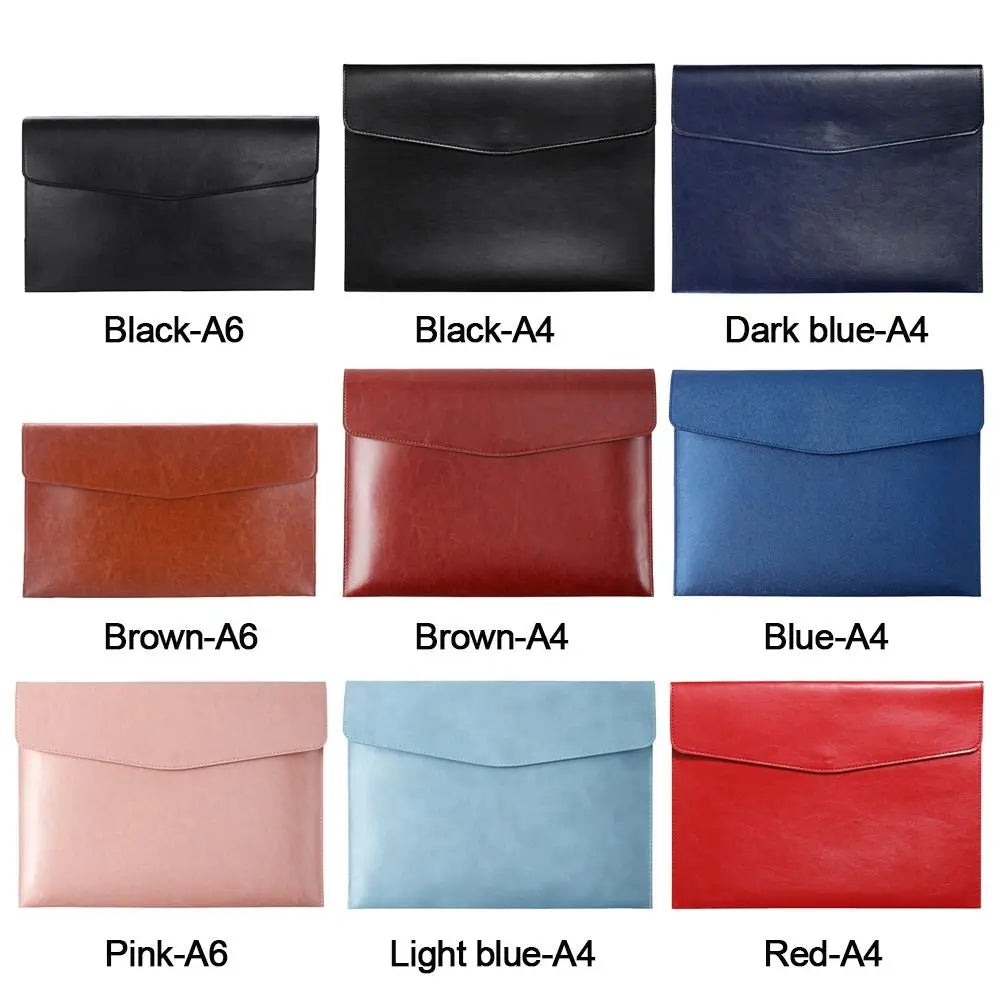 PU Leather File Folder – A4 Document Organiser & Briefcase Leather File Folder HIP