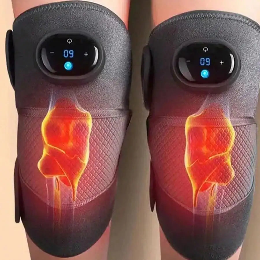 Heated Vibrating Knee Massage Pad – LED Display & Rechargeable Knee Massage Pad HIP