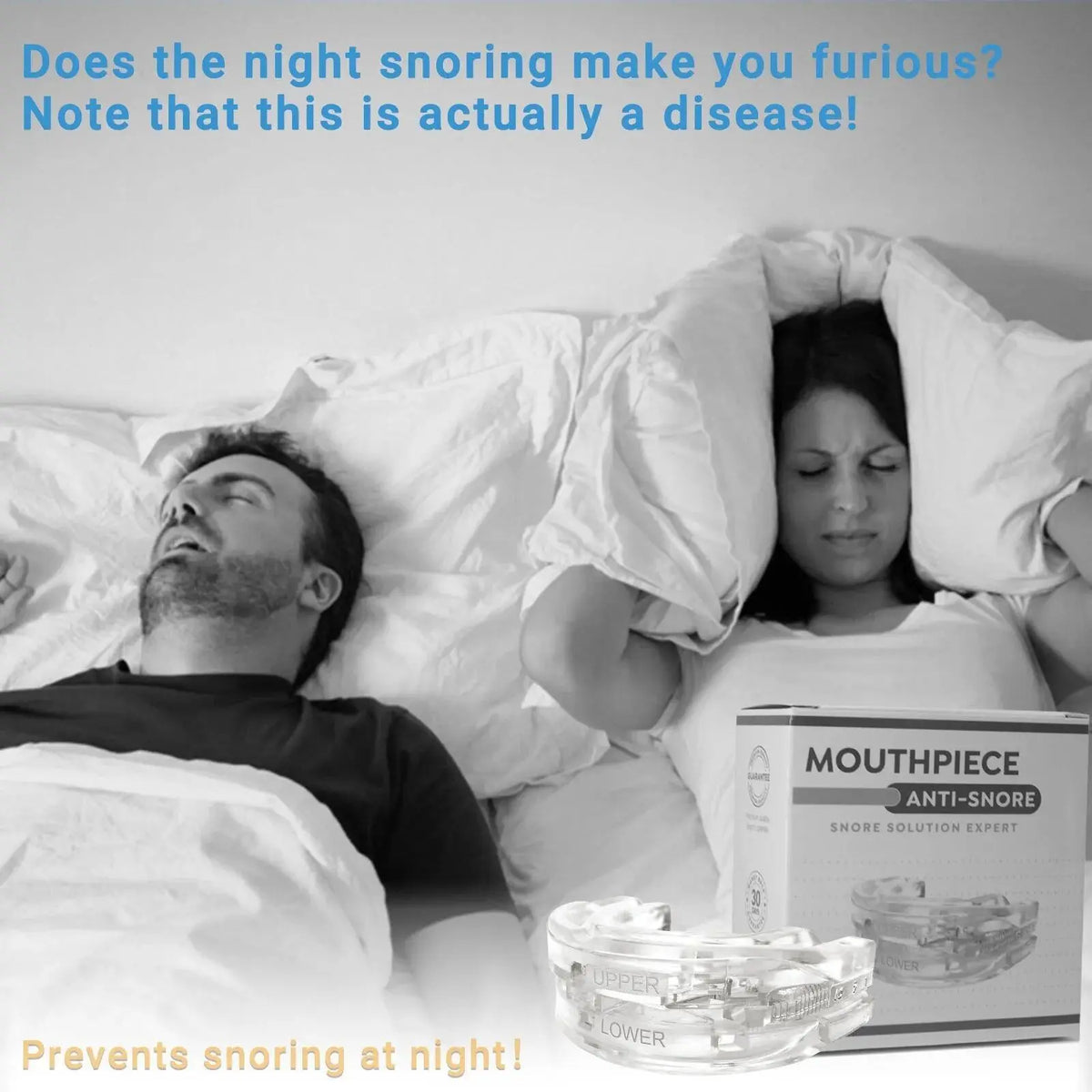 Adjustable Anti-Snoring Mouth Guard – Custom-Fit Mouthpiece Anti-Snoring Mouth Guard HIP