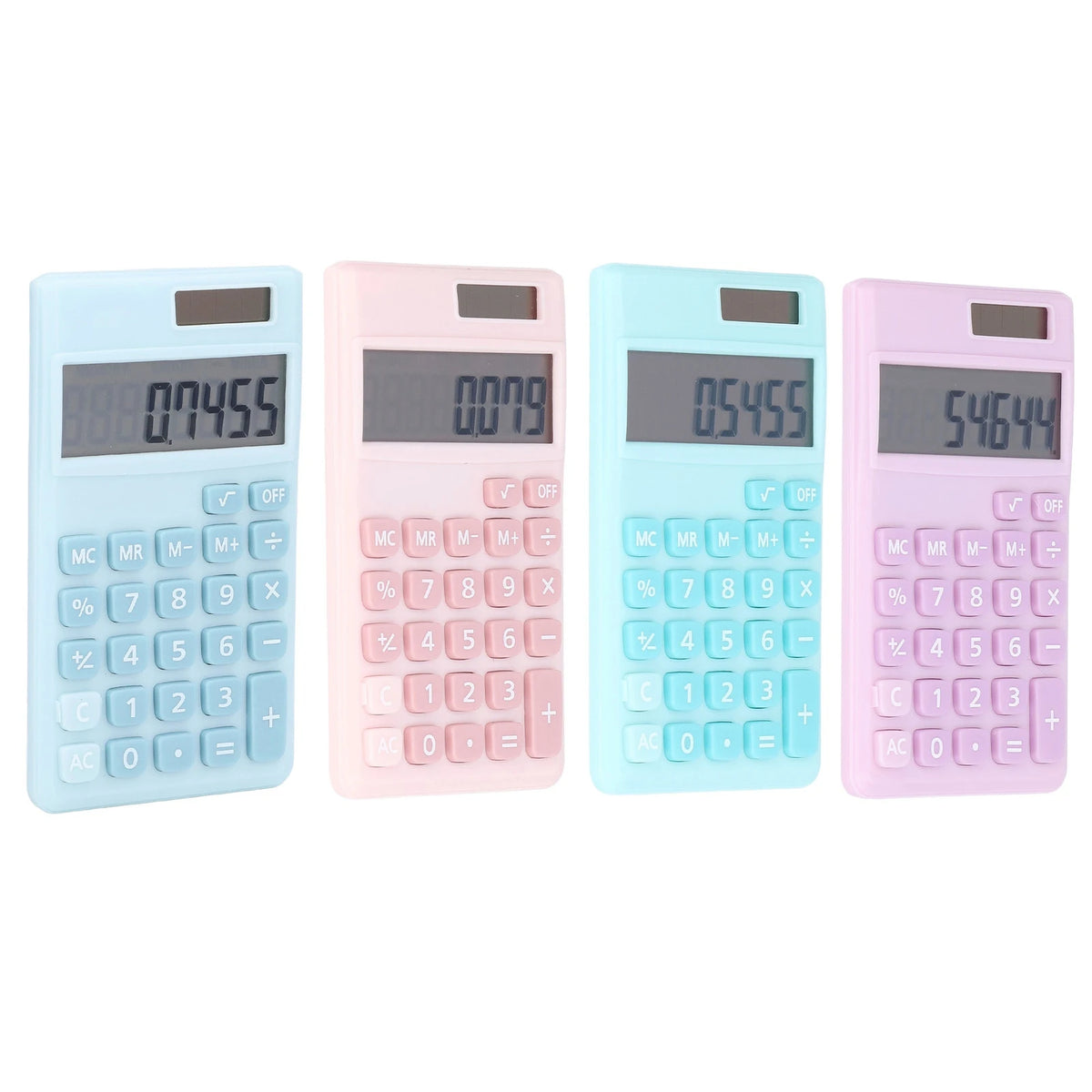 Calculators 8 Digit Solar Battery Dual Power Handheld Calculator with Large LCD Display Big Sensitive Button Calculators HIP