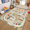 Kids Car Play Mat – City Traffic Non-Slip Rug for Playroom Kids Play Rug HIP 2 120x160cm-Felt