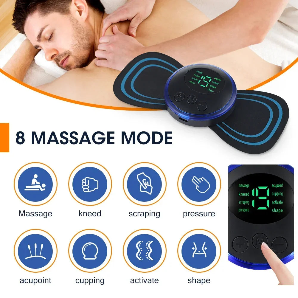 RUZOFO EMS Neck & Body Massager – 8 Modes, 19 Levels EMS Body Massager HIP
