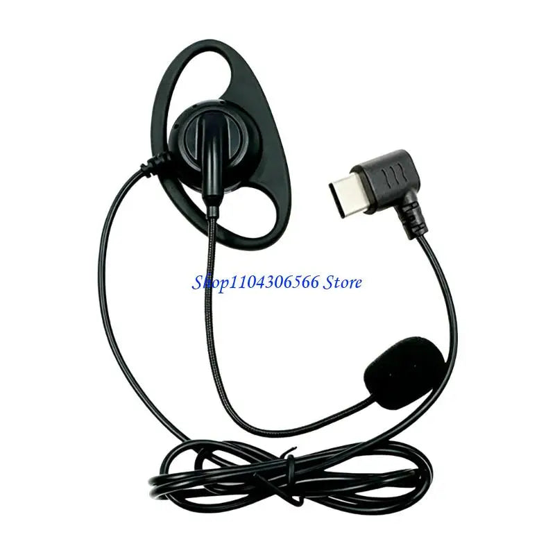 Mono Earphone with Mic – 20Hz-20kHz, 3.5mm & USB-C | HIP Wired Mono Headset HIP 02DD4NB1406619-B-1 CN