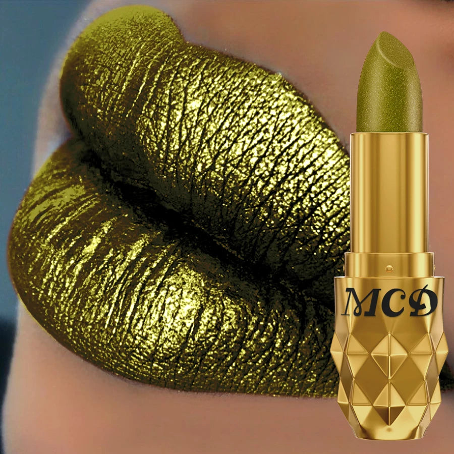 MCD Smoky Green Glitter Shimmer Lip & Eye Pen – Korean Makeup Glitter Lip Shimmer Pen HIP